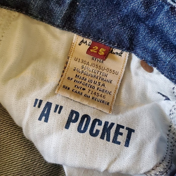 7 For All Mankind Multi-color A Pocket Flare Jeans - Picture 5 of 5